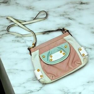Bruce Makowki 100% Leather Pastel Crossbody Bag